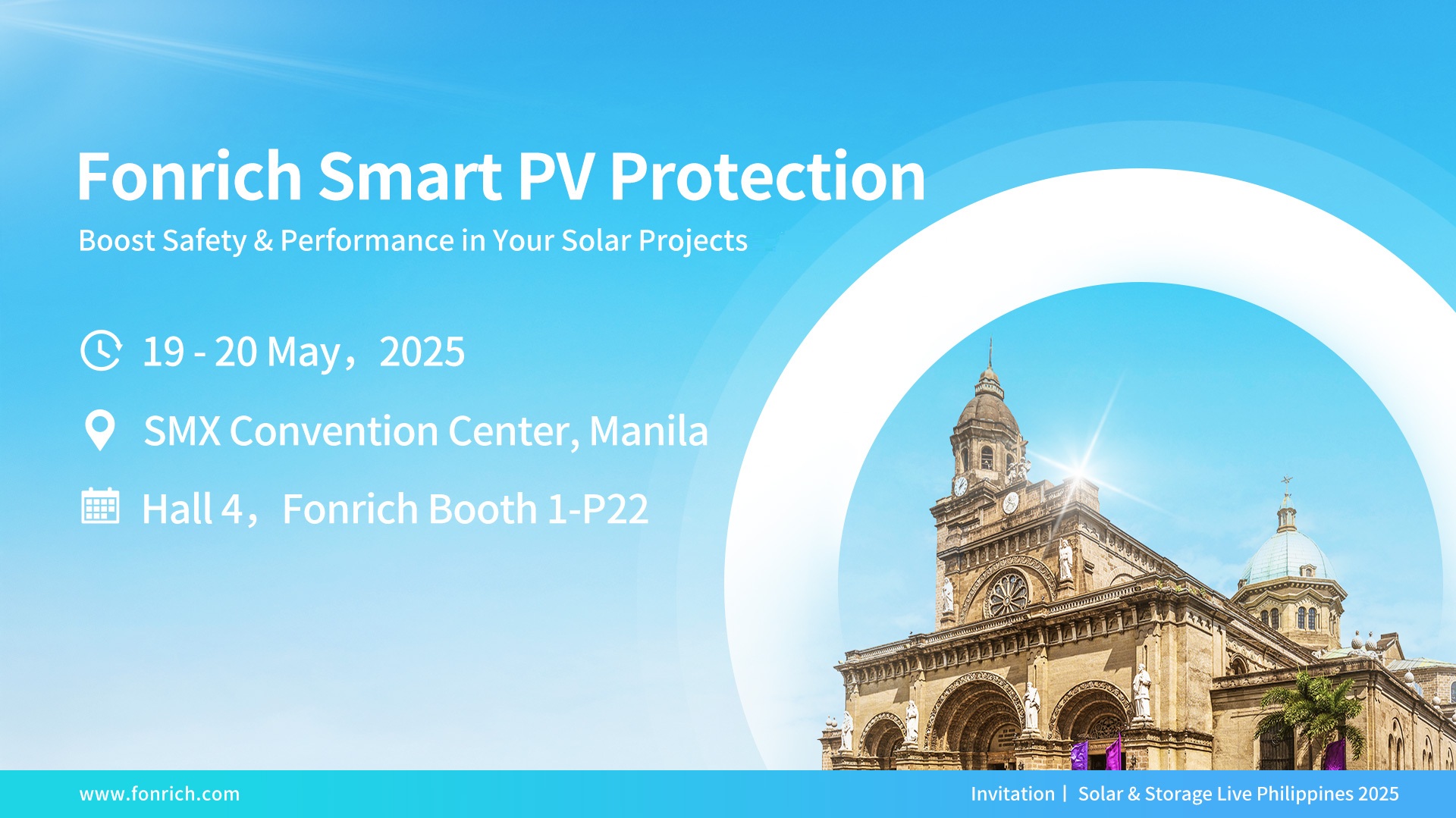 บริษัท ฟอนริช เชิญคุณเข้าร่วม Solar & Storage Live Philippines 2025